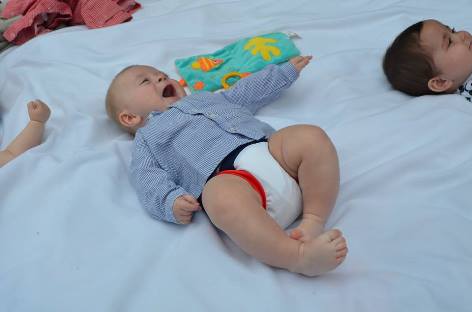 Les bébés aussi soutiennent les Bleus !