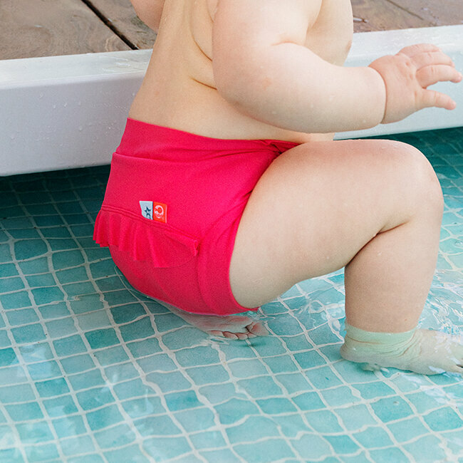 Maillot de bain bébé nageur anti-fuite - Rose