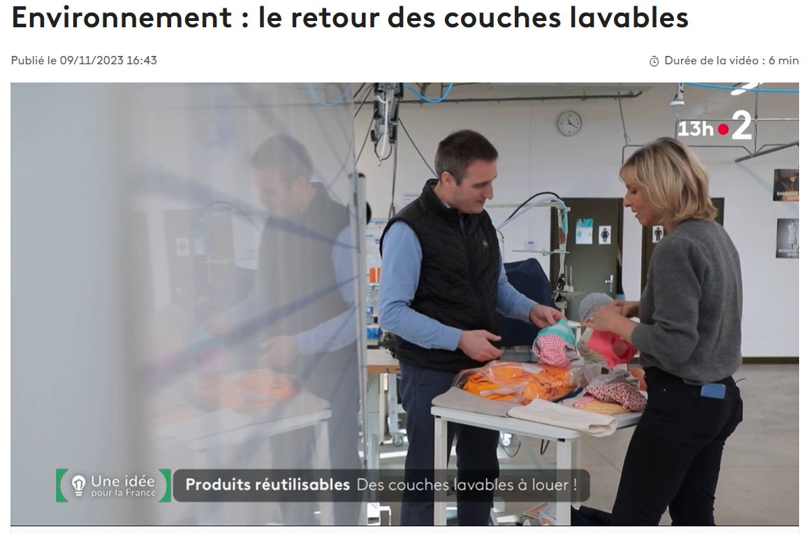 articles presse couche lavable maillot bébé hamac