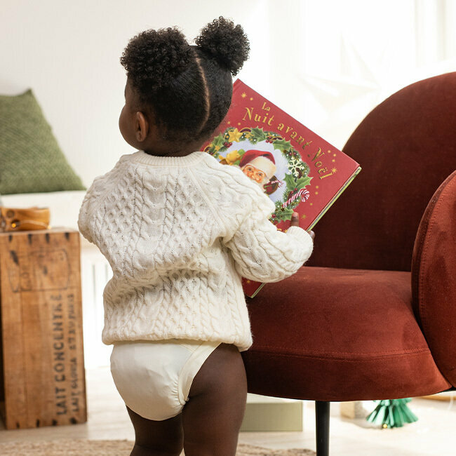 Couche lavable - Chocolat Blanc : 0 produit toxique pour la peau de bébé