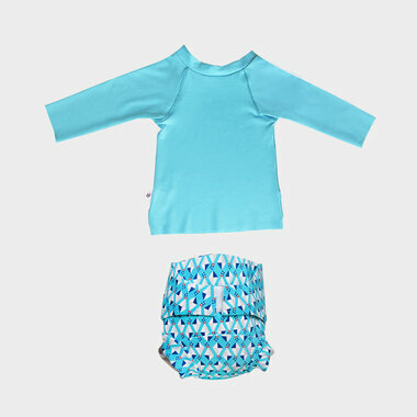 Combi T-Shirt UV Poséidon + Couche piscine Baptême de l'air