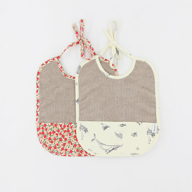 Lot de 2 bavoirs bébé - Berries/Pelagos