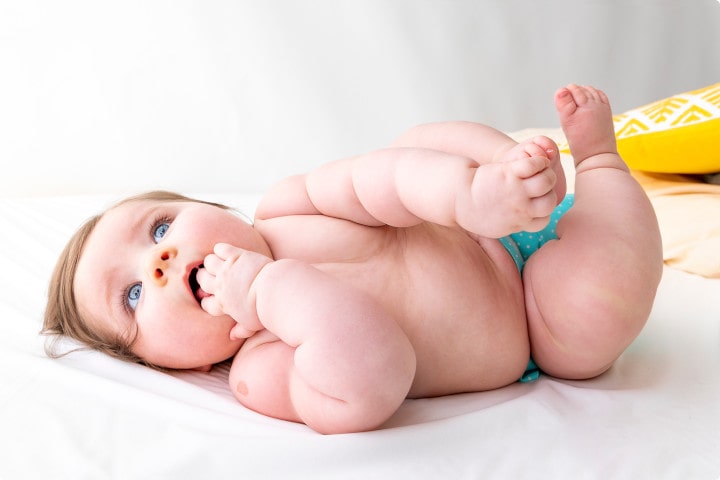 photo bébé couche lavable Hamac Sully