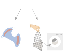 schéma culotte TMAC réutilisable machine à laver